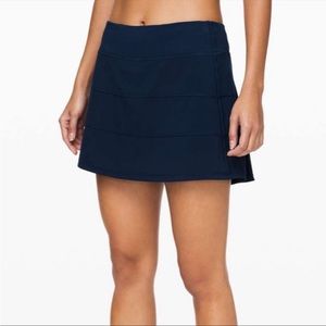 Lululemon True Navy Pace Rival Mid-Rise Skirt